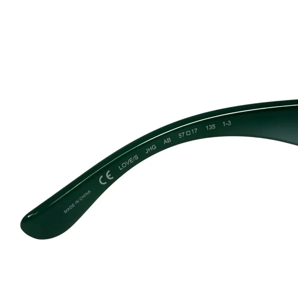 Juicy Couture Green Smells Like Couture Vintage Y2K Sunglasses Womens 57-17 135
